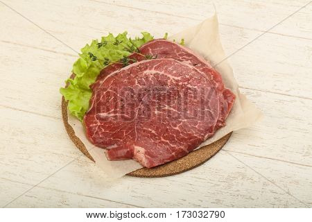Raw Beef Schnitzel