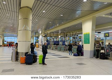 Domodedovo Intl Airport In Moscow, Russia