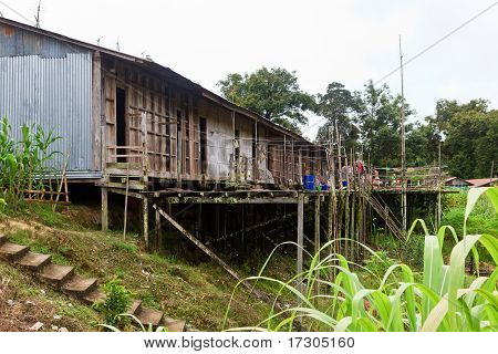 长房子的 Iban 部落