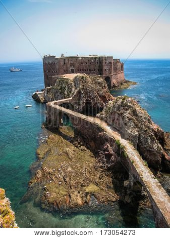 Fort  St John Baptist In Berlenga Island, Portugal