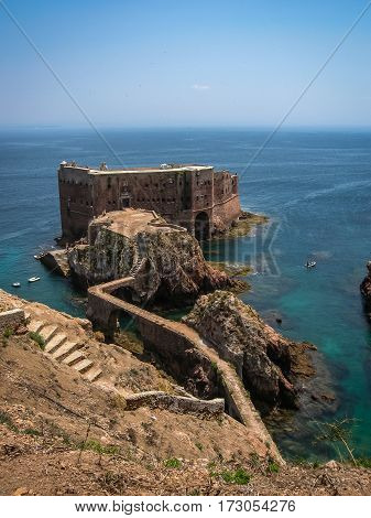 Fort  St John Baptist In Berlenga Island, Portugal