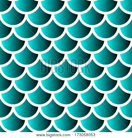 Japanese traditional ornament. Seamless pattern. Mermaid scales. Vector illustration.
