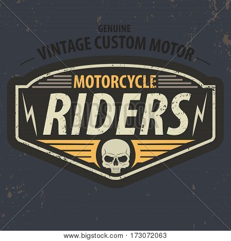 vintage riders typographic for t-shirt design tee graphic vector illustration