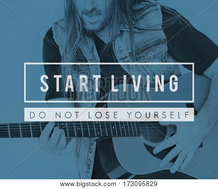 Motivation Positive Start Living Quote 