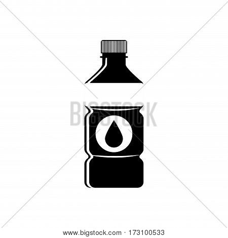 Cold water bottle icon vector illustration graphic design