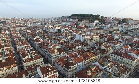 Aerial View of Lisbon, Portugal
