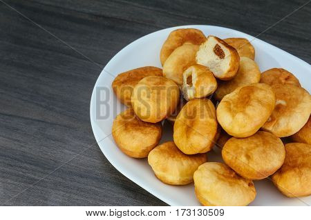 Berliner Donuts On Plate Traditional Donuts