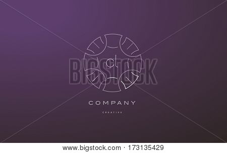 Ck C K Monogram Floral Line Art Flower Letter Company Logo Icon Design