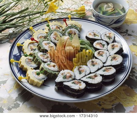 Diverse Oriental Food