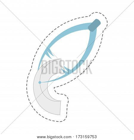 cartoon mask medical oxygen icon vector illustration eps 10