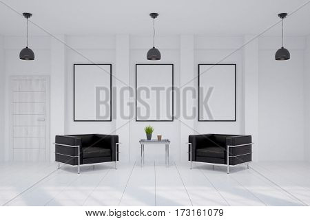 Modern Waiting Room With Picture Gallery