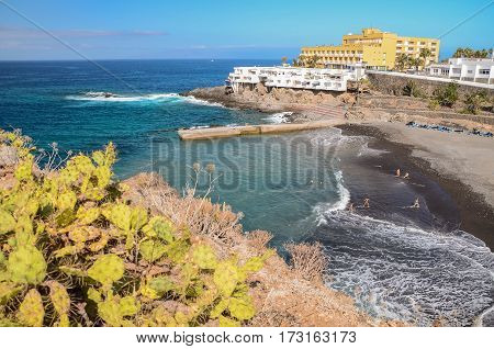 Beautiful beach in Callao Salvaje on Tenerife, Spain