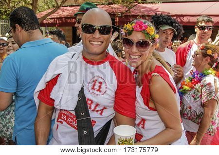 Brazilian Popular Street Carnival With Samba Music
