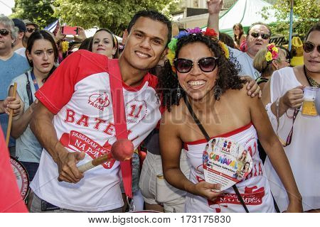 Brazilian Popular Street Carnival With Samba Music