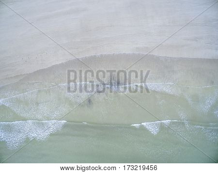 Aerial skyline of the coast by Downings, Ireland