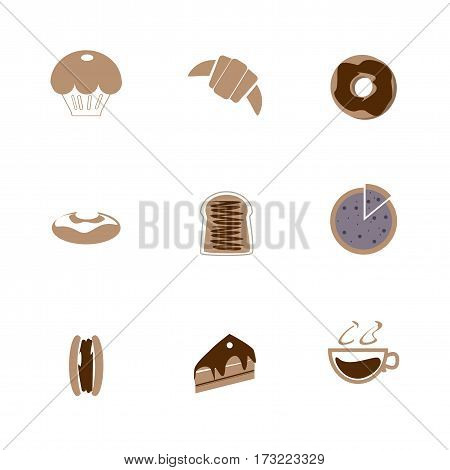 coffee icon set all about coffee shop