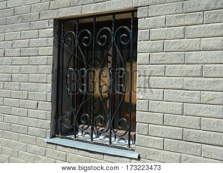 Metal Grid For Window. House Security Bars.