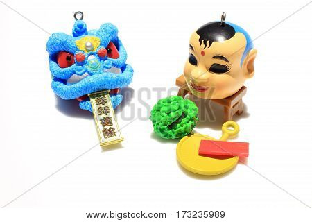 Lion Dnce Figure Of White Background