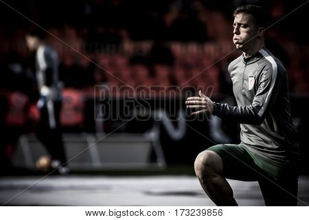 VALENCIA, SPAIN - FEBRUARY 19: Iker Muniain during La Liga soccer match between Valencia CF and CD Athletic Club Bilbao at Mestalla Stadium on February 19, 2017 in Valencia, Spain