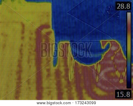 Underfloor Heating Inspection Thermal Image