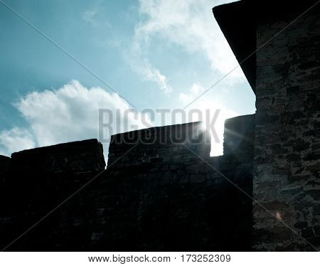 Broken walls of the old fortress, Khatyn, Ukraine