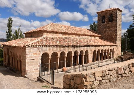 Romanesque church of San Salvador de Carabias Siguenza Guadalajara province Castilla La Mancha Spain