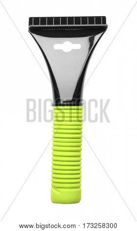 Scraper car on white background