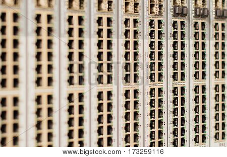 Network switch connections for network cable RJ45