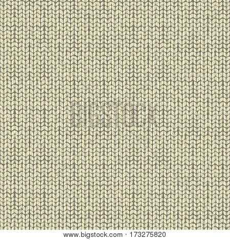 Wool beige knitted background, wrapping fairisle pattern, illustration