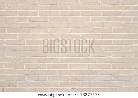 Abstract weathered Beige-brown grunge brick wall texture or old surface pattern for vintage room background and backdrop architectural element in urban concept
