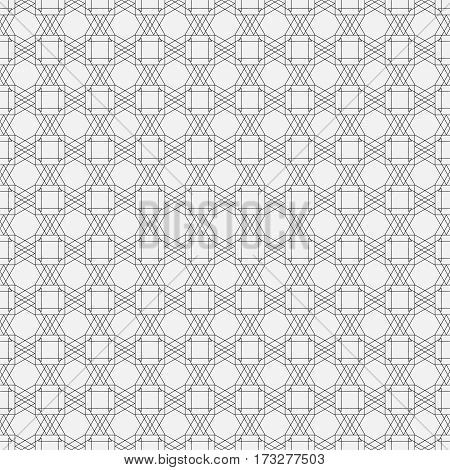 Seamless modern geometric pattern. An abstract pattern made of thin lines.