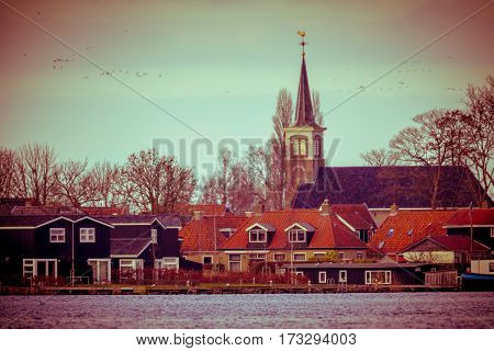 Holiday Resort Houses Terherne In Vintage Color