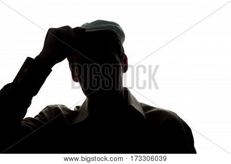 Portrait Of A Young Man Uncap, Front View