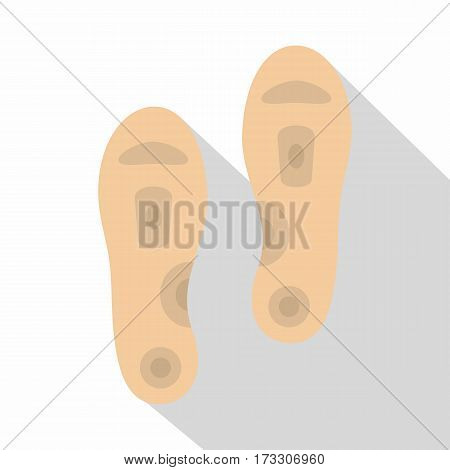 Orthopedic insoles icon. Flat illustration of orthopedic insoles vector icon for web
