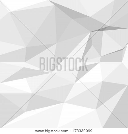 Grey abstract polygonal triangle geometric background. Vector illustration.