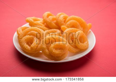 sweet paneer jalebi or jilbi or jilabi, favourite indian festival food