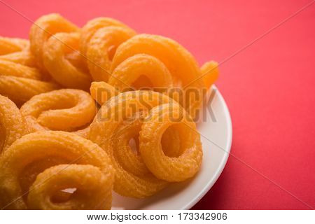 sweet paneer jalebi or jilbi or jilabi, favourite indian festival food