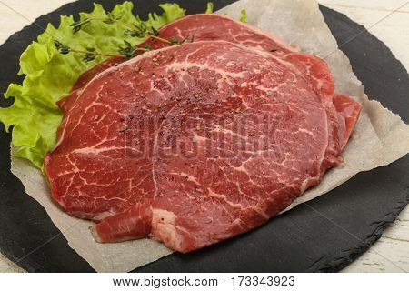 Raw Beef Schnitzel