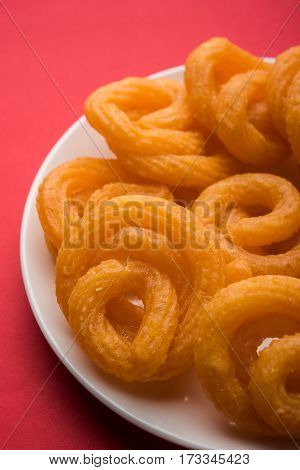 sweet paneer jalebi or jilbi or jilabi, favourite indian festival food