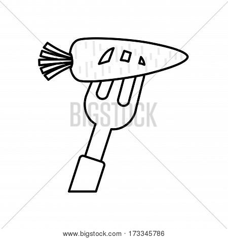 Delicious and fresh vegetable icon vector illustrration graphic design