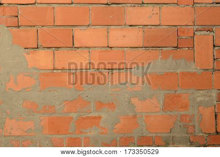 old house and its old brick wall, abandoned house
