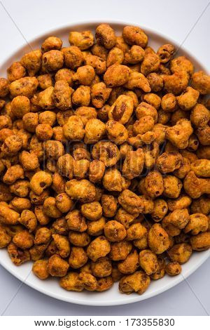 indian Spiced coated fried or tasty delicious Masala peanut.