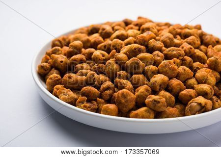 indian Spiced coated fried or tasty delicious Masala peanut.