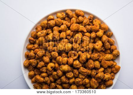 indian Spiced coated fried or tasty delicious Masala peanut.