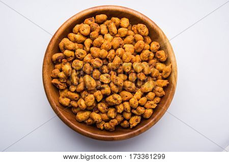 indian Spiced coated fried or tasty delicious Masala peanut.