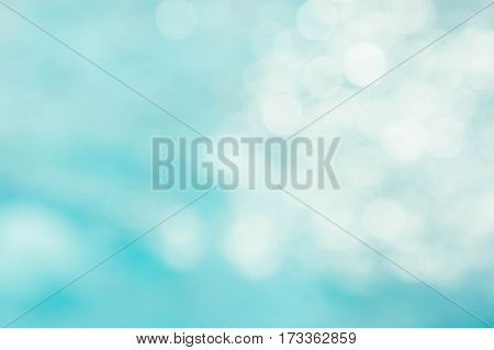 abstract green blue blur backgruond blue wave with sunlight bokeh texture background