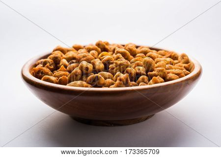 indian Spiced coated fried or tasty delicious Masala peanut.