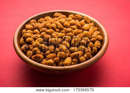 indian Spiced coated fried or tasty delicious Masala peanut.