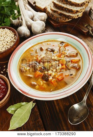 Rassolnik With Chicken Giblets