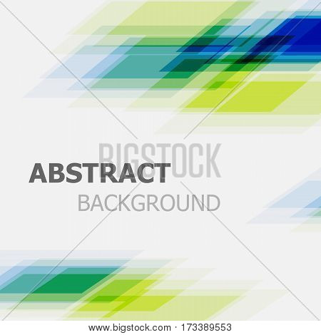 Abstract green and blue business straight line background, stock vector